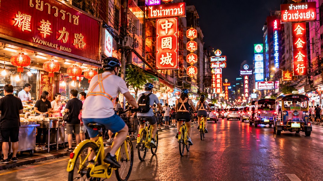 Bangkok Night Bike Tour – Chinatown & Thonburi